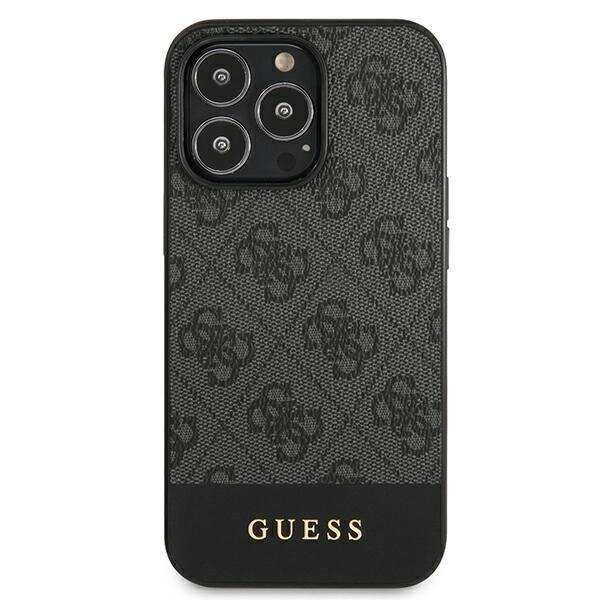 Guess GUHCP13LG4GLGR iPhone 13 Pro / 13 6.1 "gray / gray hard4G Stripe Collection hinta ja tiedot | Puhelimen kuoret ja kotelot | hobbyhall.fi