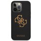 Guess GUHCP13XLS4GGBK iPhone 13 Pro Max 6.7 "black / black hard Silicone 4G Logo hinta ja tiedot | Puhelimen kuoret ja kotelot | hobbyhall.fi