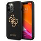 Guess GUHCP13XLS4GGBK iPhone 13 Pro Max 6.7 "black / black hard Silicone 4G Logo hinta ja tiedot | Puhelimen kuoret ja kotelot | hobbyhall.fi