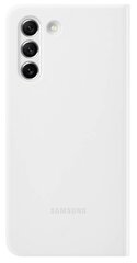 EF-ZG990CWE Samsung Clear View -kuori Galaxy S21 FE:lle valkoinen hinta ja tiedot | Puhelimen kuoret ja kotelot | hobbyhall.fi