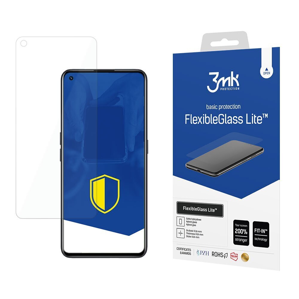 Realme GT Neo 2 5G - 3mk FlexibleGlass Lite™ näytönsuoja hinta ja tiedot | Näytönsuojakalvot ja -lasit | hobbyhall.fi