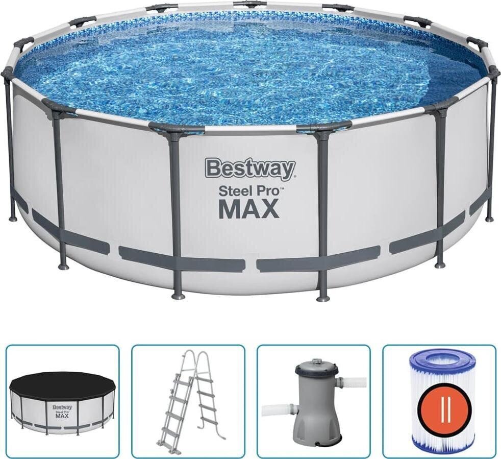 Uima-allas Bestway Steel Pro MAX 396 x 122 cm hinta ja tiedot | Uima-altaat | hobbyhall.fi