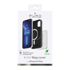 Puro Icon Mag, iPhone 14 Max, musta / IPC1467ICONMAGBLK hinta ja tiedot | Puhelimen kuoret ja kotelot | hobbyhall.fi