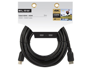 Kaapeli HDMI-HDMI, 5 m hinta ja tiedot | Kaapelit ja adapterit | hobbyhall.fi