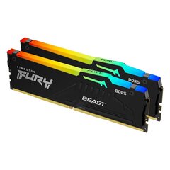Kingston FURY Beast RGB, 32 Gt (2 x 16 Gt), DDR5, 6000 MHz (KF560C36BBEAK2-32) hinta ja tiedot | Muisti (RAM) | hobbyhall.fi