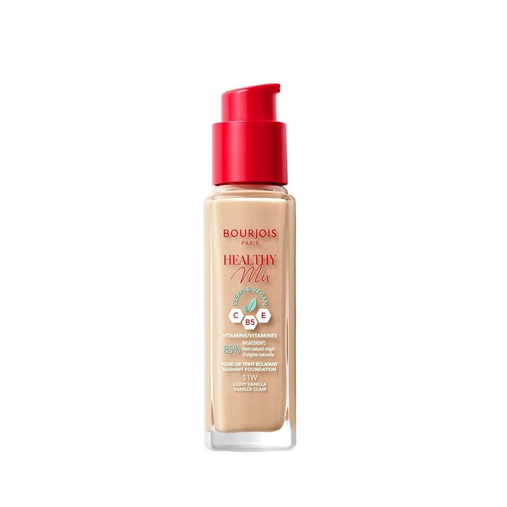 Meikkivoide Bourjois HealthyMix 51-light vanilla, 30 ml hinta ja tiedot | Meikkivoiteet ja puuterit | hobbyhall.fi