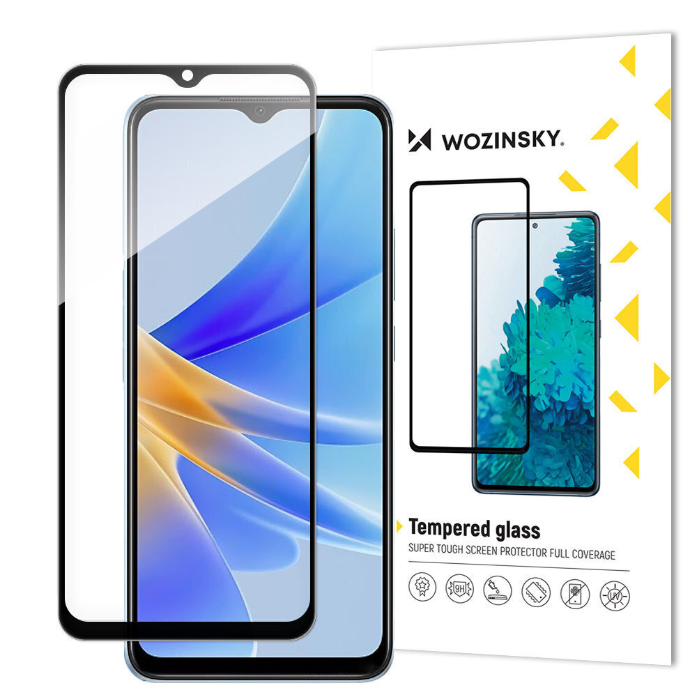 Wozinsky Full Glue Oppo A17 9H hinta ja tiedot | Näytönsuojakalvot ja -lasit | hobbyhall.fi