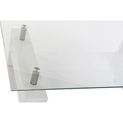 DKD Home Decor Sohvapöytä, lasi/metalli/puu, (120 x 60 x 42 cm), valkoinen hinta ja tiedot | Sohvapöydät | hobbyhall.fi