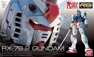 Bandai - RG RX-78-2 Gundam, 1/144, 61594 hinta ja tiedot | LEGOT ja rakennuslelut | hobbyhall.fi