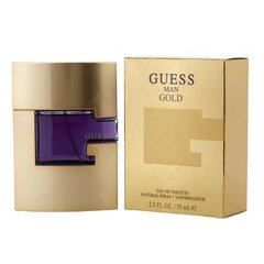 Miesten Hajuvesi Guess Man Gold EDT, 75 ml hinta ja tiedot | Miesten hajuvedet | hobbyhall.fi