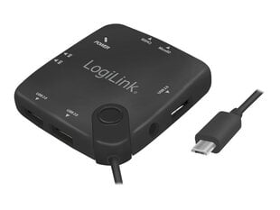 LogiLink UA0345 hinta ja tiedot | Kannettavien tietokoneiden lisätarvikkeet | hobbyhall.fi