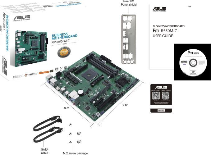 Asus Pro B550M-C/CSM, Micro ATX, AM4, DDR4 (90MB15Q0-M0EAYC) hinta ja tiedot | Emolevyt | hobbyhall.fi