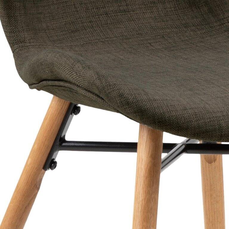 2 tuolin sarja Batilda A1, ruskea/tammi hinta ja tiedot | Ruokapöydän tuolit | hobbyhall.fi