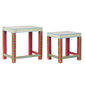 DKD Home Decor Sivupöydät, akryyli/mangopuu, 2 kpl, (45 x 30 x 45 cm), (34 x 25,5 x 37,5 cm) hinta ja tiedot | Sohvapöydät | hobbyhall.fi