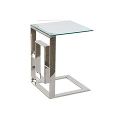 DKD Home Decor Sivupöytä, lasi/teräs, (40 x 40 x 55 cm) hinta ja tiedot | Sohvapöydät | hobbyhall.fi