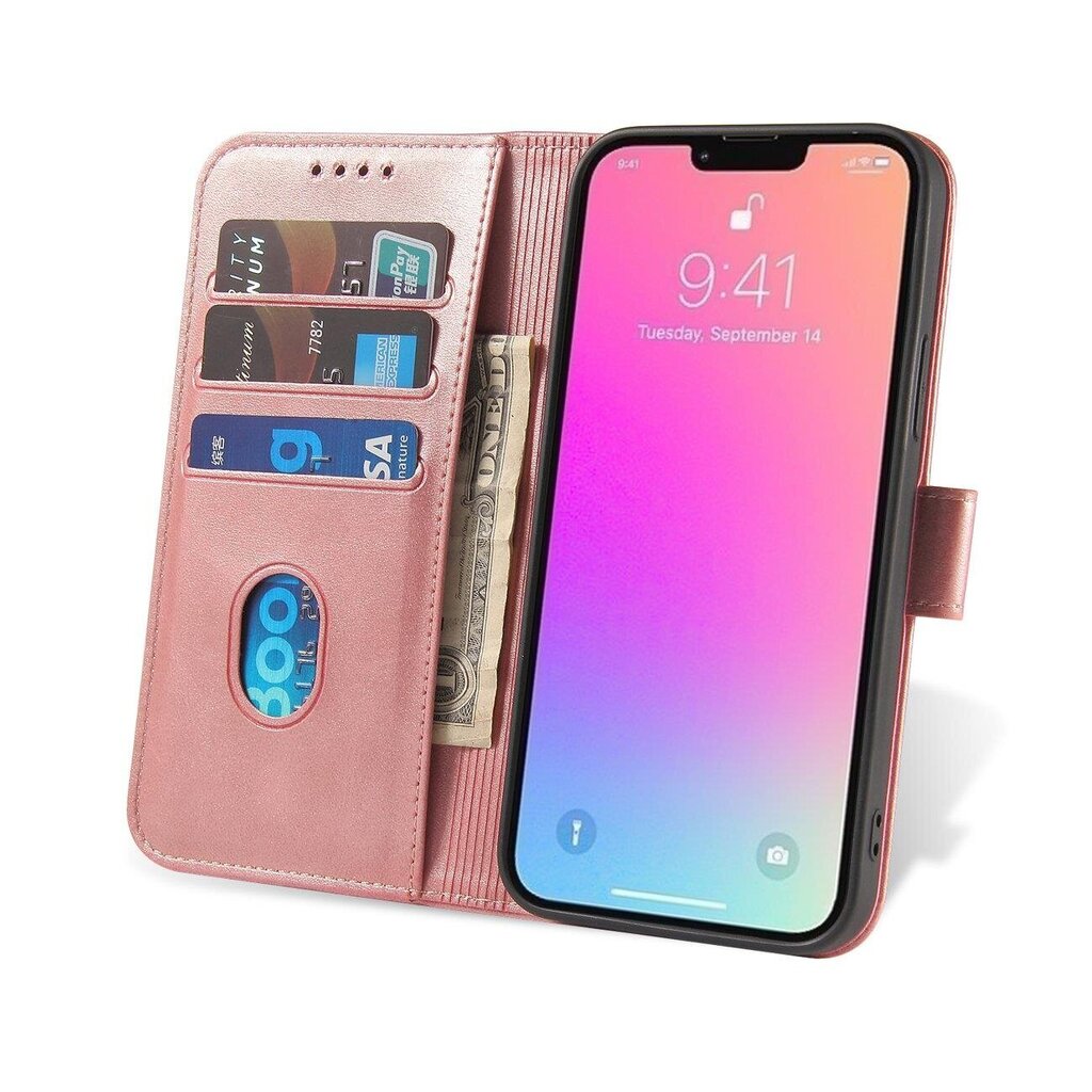 Magnet iPhone 14 vaaleanpunainen puhelinkotelo hinta ja tiedot | Puhelimen kuoret ja kotelot | hobbyhall.fi