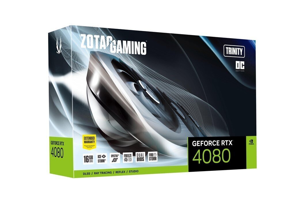 Zotac GAMING GeForce RTX 4080 16GB Trinity OC (ZT-D40810J-10P) hinta ja tiedot | Näytönohjaimet | hobbyhall.fi