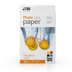 ColorWay High Glossy Photo Paper, 50 sheets, 10x15, 230 g hinta ja tiedot | Vihkot, muistikirjat ja paperit | hobbyhall.fi