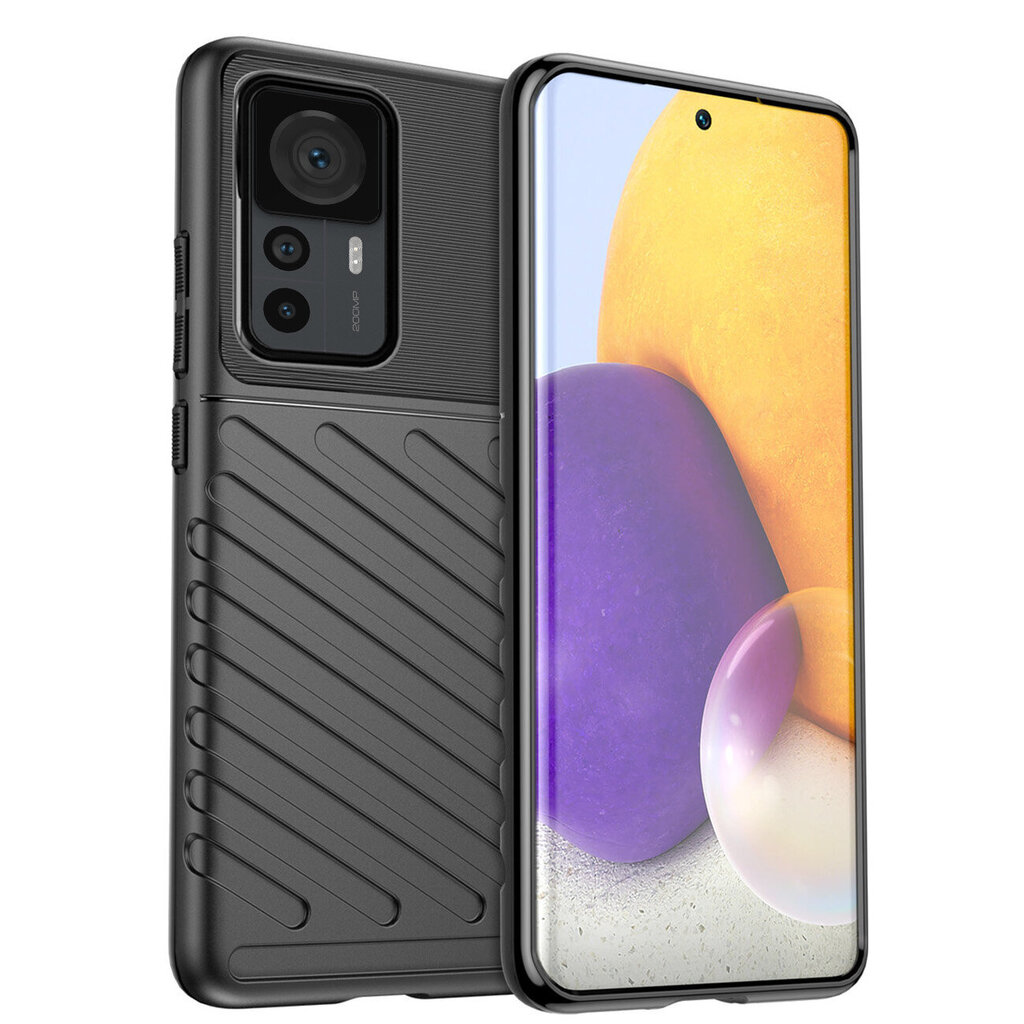 Thunder Xiaomi 12T Pro/Xiaomi 12T musta hinta ja tiedot | Puhelimen kuoret ja kotelot | hobbyhall.fi