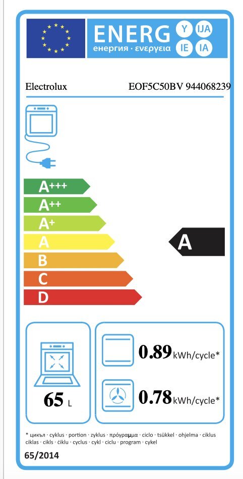 Electrolux EOF5C50BV hinta ja tiedot | Erillisuunit | hobbyhall.fi