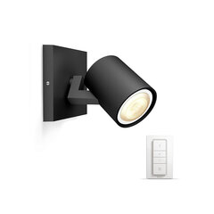 Philips Hue - Runner musta 1x5.5W - White Ambiance Bluetooth Dimmer Included hinta ja tiedot | Upotettavat valaisimet ja LED-valaisimet | hobbyhall.fi