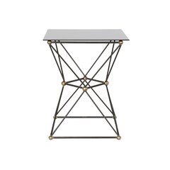 DKD Home Decor Sivupöytä, metalli/lasi, (45 x 45 x 55,5 cm) hinta ja tiedot | Dkd Home Decor Huonekalut ja sisustus | hobbyhall.fi