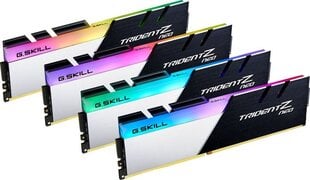 G.Skill Trident Z Neo, 32 GB (4x8 GB), DDR4, 3600MHz (F4-3600C14Q-32GTZNB) hinta ja tiedot | Muisti (RAM) | hobbyhall.fi