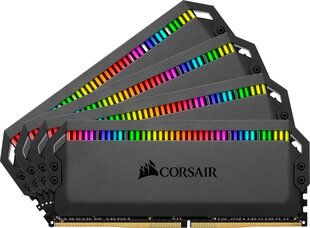 Corsair Dominator Platinum RGB, 32 GB (4 x 8 GB), DDR4, 4000 MHz (CMT32GX4M4K4000C19) hinta ja tiedot | Corsair Tietokoneet ja pelaaminen | hobbyhall.fi