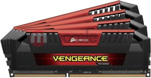 Corsair Vengeance Pro Red, 32GB (4x8GB), DDR3, 1600MHz (CMY32GX3M4A1600C9R) hinta ja tiedot | Muisti (RAM) | hobbyhall.fi