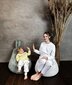 Qubo ™ Baby Rabbit -säkkituoli lapsille, kangas, keltainen hinta ja tiedot | Lasten nojatuolit ja säkkituolit | hobbyhall.fi