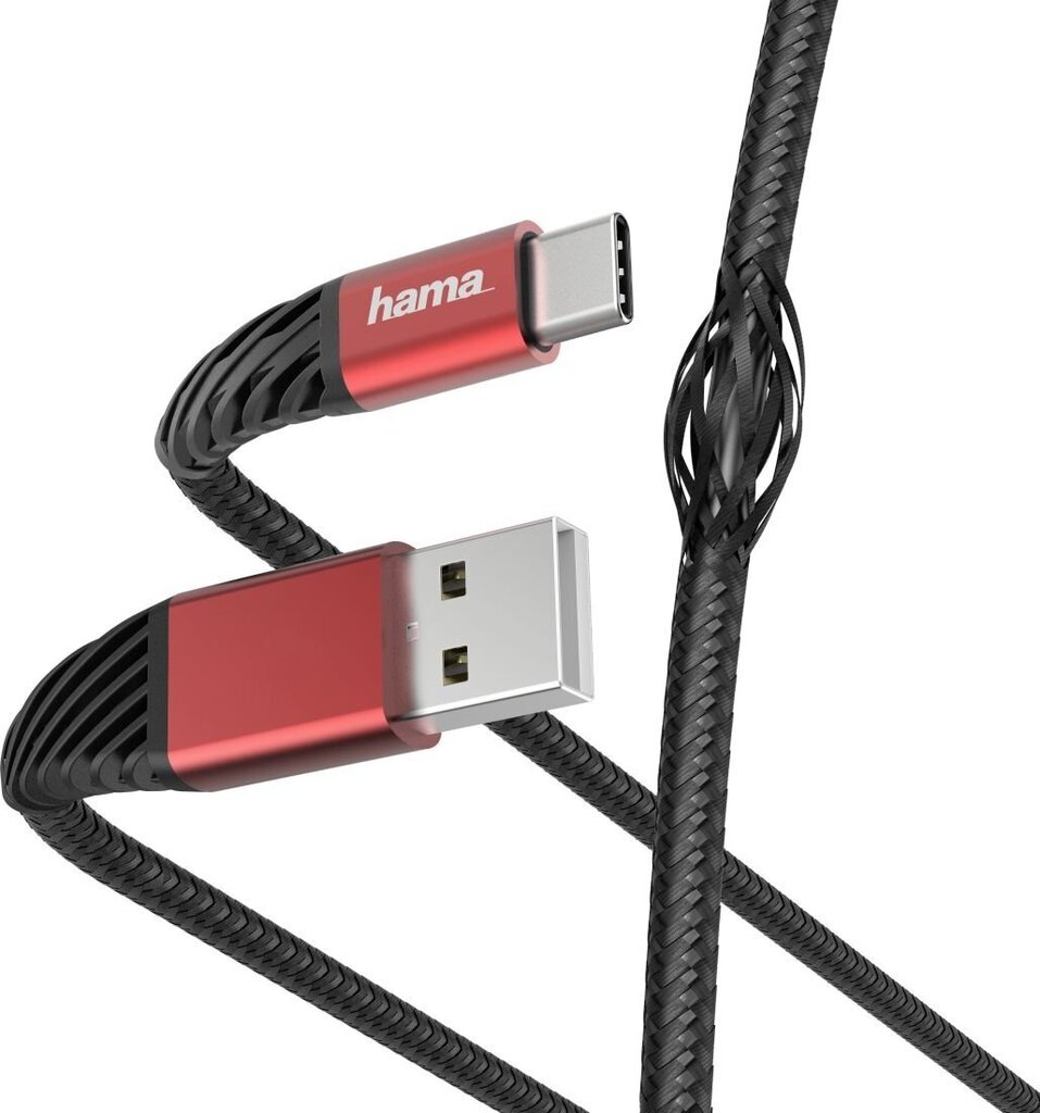 Hama 001872180000, USB-A - USB-C, 1.5 m hinta ja tiedot | Puhelinkaapelit | hobbyhall.fi