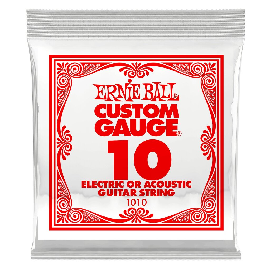 Kieli sähkö-akustiselle kitaralle Ernie Ball 1010 .010 hinta ja tiedot | Soittimien lisätarvikkeet | hobbyhall.fi