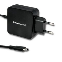 Laturi Qoltec 45 W, 20 V, 2,25 A, USB-C, musta hinta ja tiedot | Qoltec Puhelimet, älylaitteet ja kamerat | hobbyhall.fi