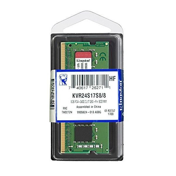 Kingston - DDR4 SODIMM 8GB/2400 CL17 Non-ECC 1Rx8 hinta ja tiedot | Muisti (RAM) | hobbyhall.fi