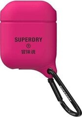 SuperDry vedenpitävä kotelo AirPod-laitteille, pinkki hinta ja tiedot | Kuulokkeet | hobbyhall.fi