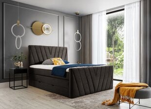 NORE Candice Nube 22 -sänky, 140 x 200 cm, ruskea hinta ja tiedot | Sängyt | hobbyhall.fi