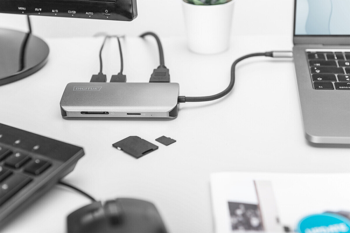 Digitus USB-C Universaali Telakointiasema hinta ja tiedot | Adapterit | hobbyhall.fi