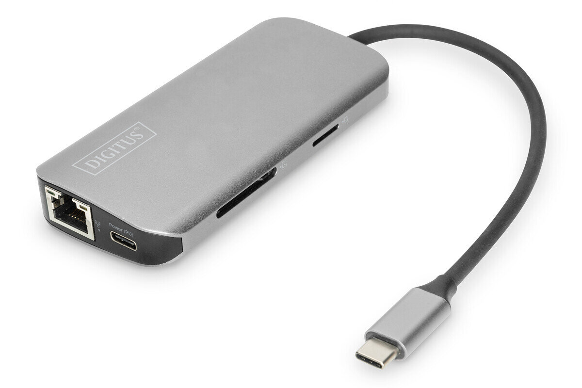 Digitus USB-C Universaali Telakointiasema hinta ja tiedot | Adapterit | hobbyhall.fi