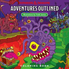 Dungeons & Dragons Adventures Outlined -Värityskirja hinta ja tiedot | Värityskirjat | hobbyhall.fi