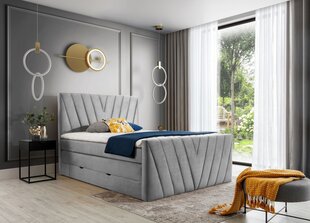 NORE Candice Nube 03 -sänky, 160 x 200 cm, harmaa hinta ja tiedot | Sängyt | hobbyhall.fi