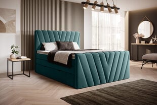 NORE Candice Velvetmat 38 -sänky, 140 x 200 cm, vihreä hinta ja tiedot | Sängyt | hobbyhall.fi