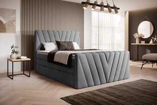 NORE Candice Sola 06 -sänky, 140 x 200 cm, harmaa hinta ja tiedot | Sängyt | hobbyhall.fi