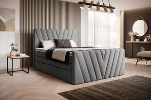 NORE Candice Gojo 05 -sänky, 140 x 200 cm, harmaa hinta ja tiedot | Sängyt | hobbyhall.fi