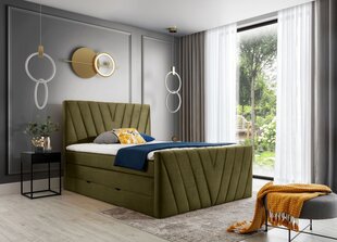 NORE Candice Nube 33 -sänky, 140 x 200 cm, vihreä hinta ja tiedot | Sängyt | hobbyhall.fi