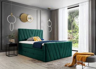 NORE Candice Nube 35 -sänky, 160 x 200 cm, vihreä hinta ja tiedot | Sängyt | hobbyhall.fi