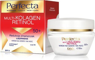 Kasvovoide ikääntyneelle iholle Perfecta Multi-Collagen Retinol 50+, 50 ml hinta ja tiedot | Kasvovoiteet | hobbyhall.fi