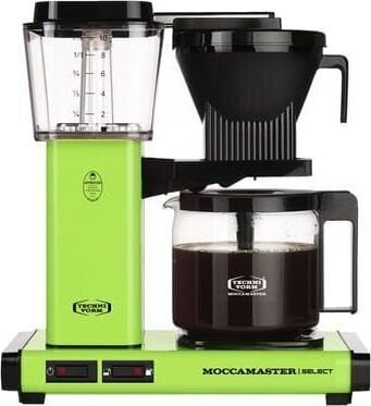 Kahvinkeitin Moccamaster KBG Select Fresh Green Täysautomaatti Drip-kahvinkeitin 1,25 L hinta ja tiedot | Kahvinkeittimet ja kahvikoneet | hobbyhall.fi