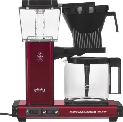 Kahvinkeitin MOCCAMASTER KBG SELECT METALLIC RED DRIP COFFEE MAKER hinta ja tiedot | Kahvinkeittimet ja kahvikoneet | hobbyhall.fi