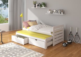 ADRK Furniture Tomi -lastensänky, 80 x 97 x 206 cm, valkoinen hinta ja tiedot | Lastensängyt | hobbyhall.fi