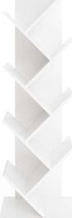FMD Geometrinen lattiakirjahylly valkoinen hinta ja tiedot | Hyllyt | hobbyhall.fi